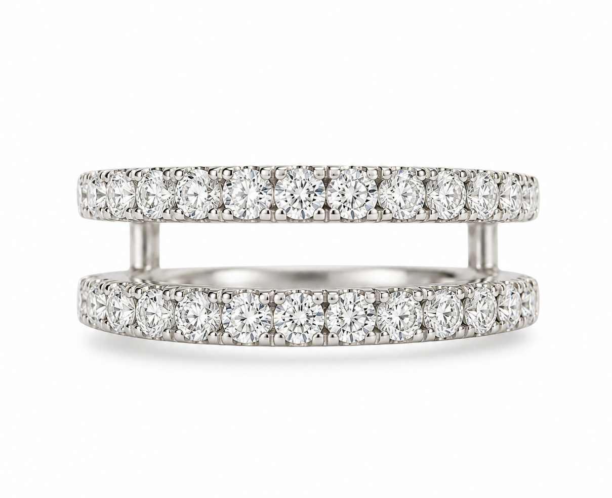Bonnie 0.50 Ct Round Diamond Ring Guard